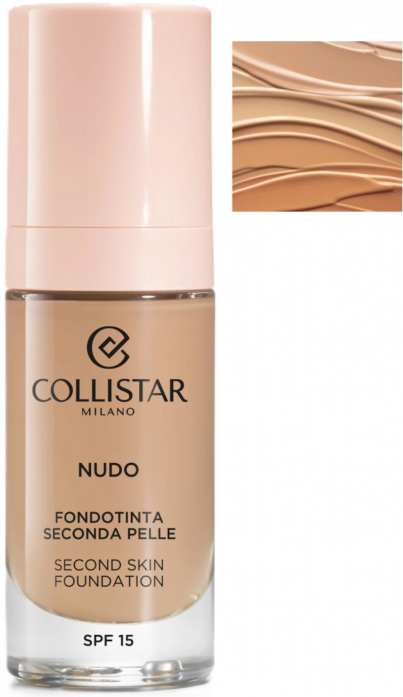 Тональный крем «Second Skin Foundation» SPF 15, оттенок 3G Naturale Dorato | Nudo | Collistar