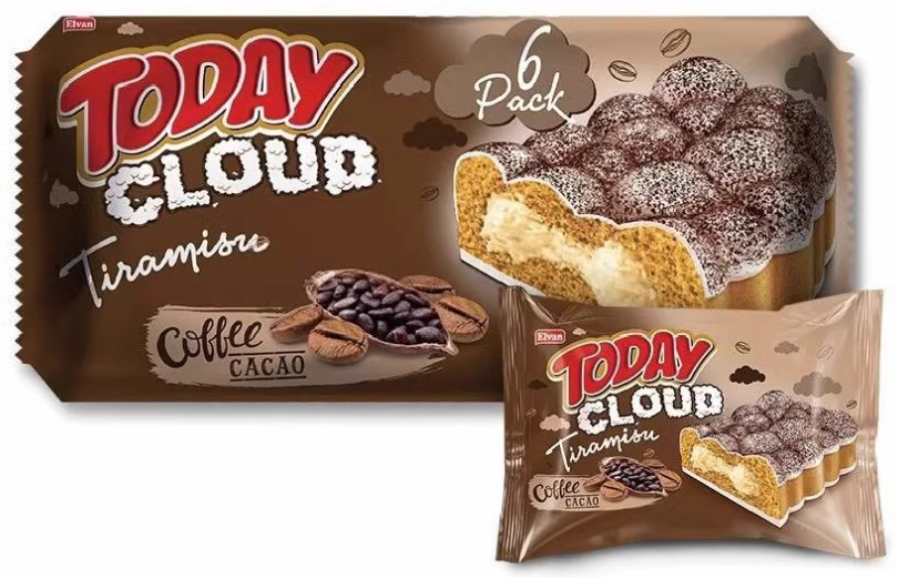 Пирожное со вкусом тирамису «Cloud Tiramisu Coffee cacao» | Today | Elvan