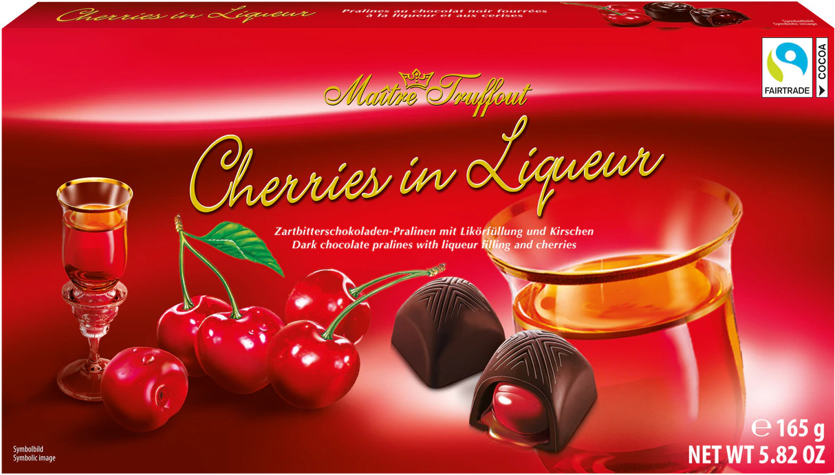 Конфеты шоколадные с вишней и ликёром «Cherries in Liqueur» | Maitre Truffout