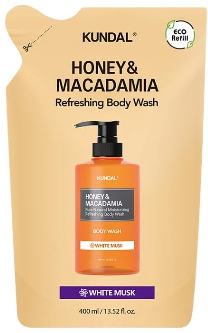 Гель для душа «Honey & Macadamia Pure Body Wash White Musk» | Kundal