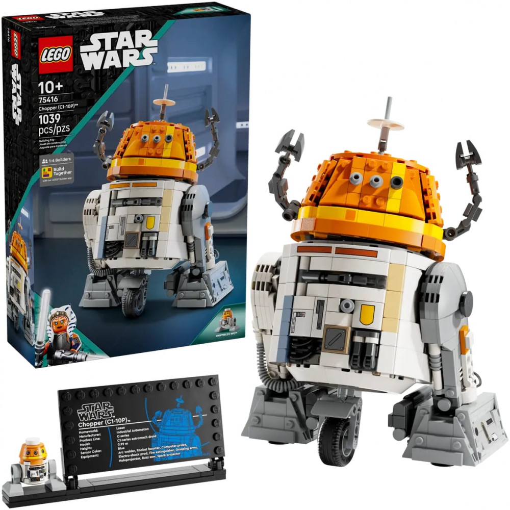 Конструктор Star Wars 75416 Дроид-астромеханик Чоппер C1-10P. Chopper (C1-10P) | LEGO Star Wars: Звездные войны | LEGO (ЛЕГО)