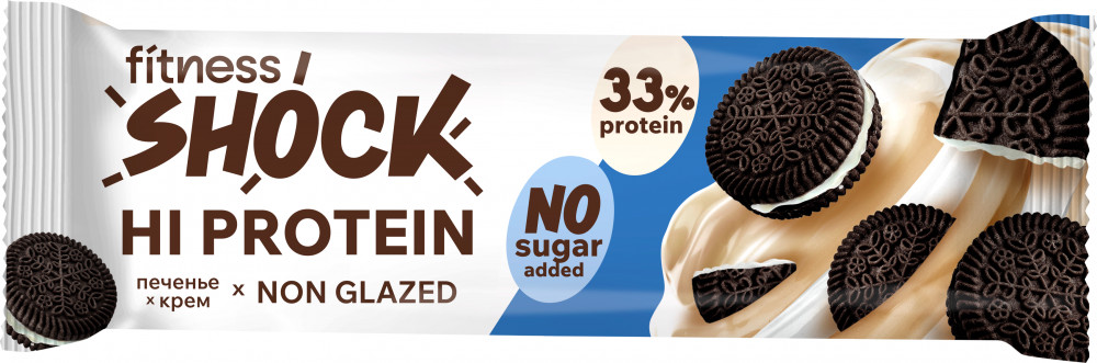 Батончик протеиновый «Шоколадное печенье» | Hi Protein | FitnesShock