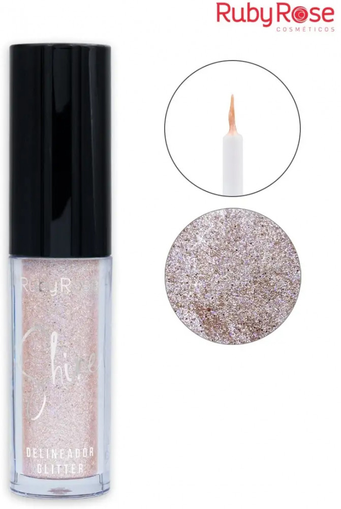 Подводка для глаз мерцающая «Glam Glitz», оттенок №1 | Ruby Rose
