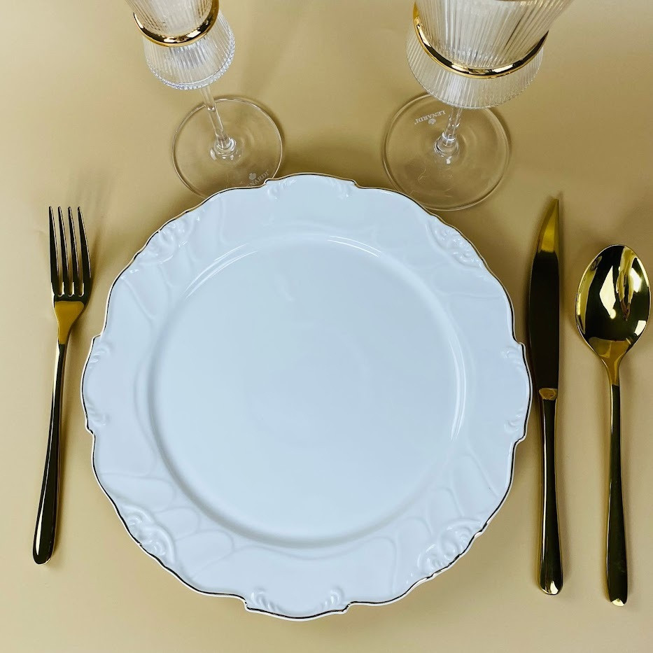 Набор тарелок «Крокус золото» | Крокус золото | Lenardi