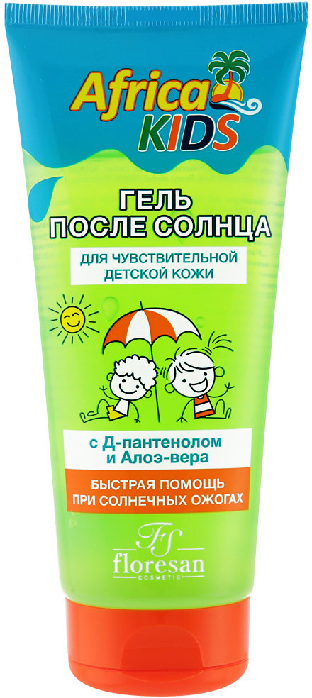 Гель после солнца для чувствительной детской кожи с Д-пантенолоном и алоэ-вера | Floresan