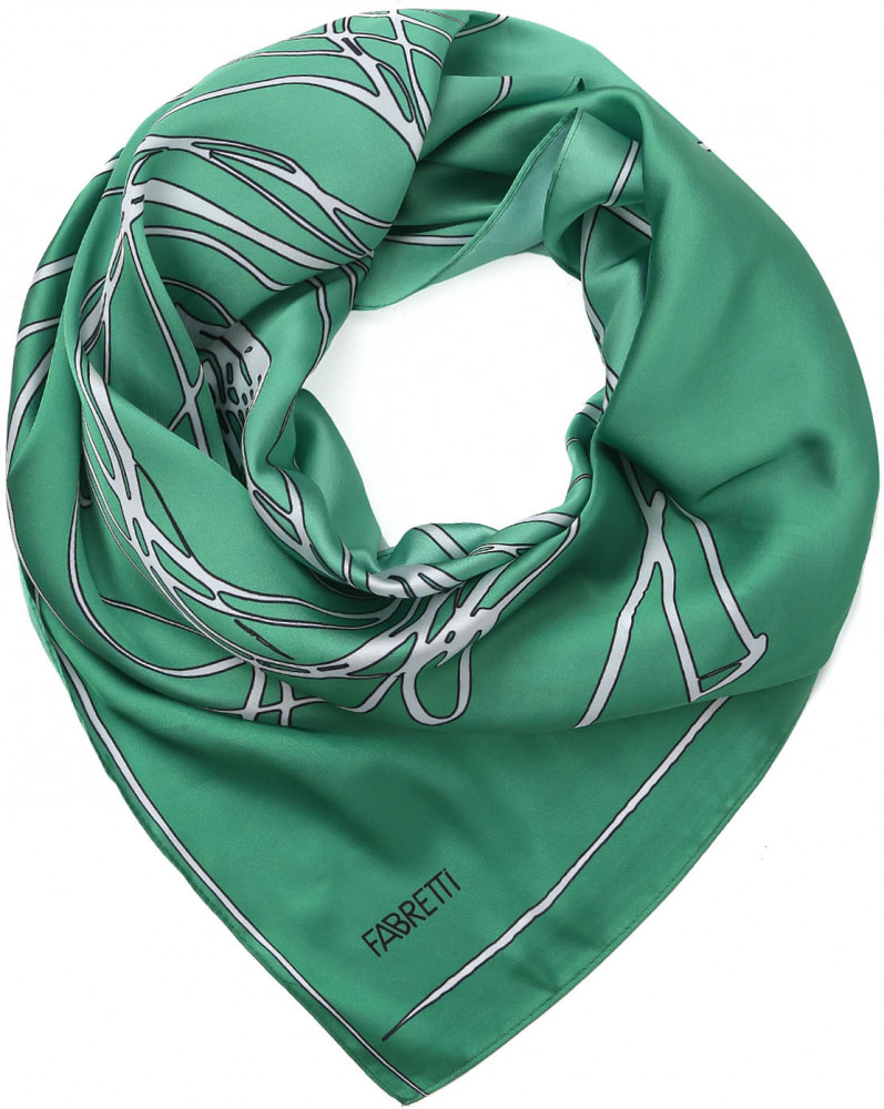 Платок женский «Цветок. Графика» | Fabretti