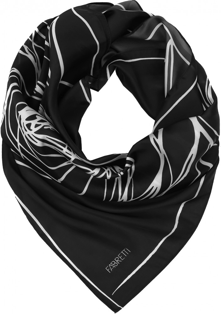 Платок женский «Цветок. Графика» | Fabretti