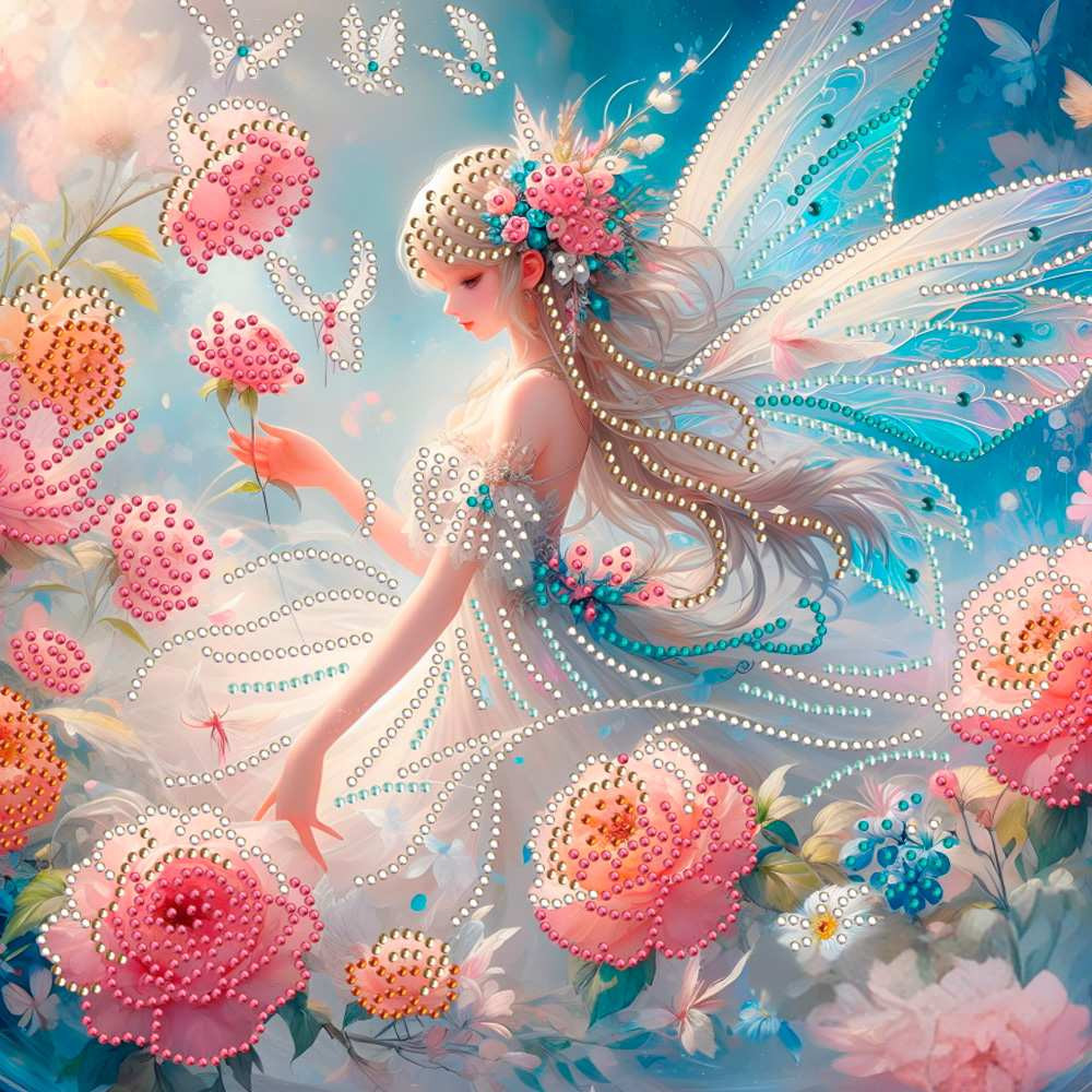 Набор для творчества «Мозаика алмазная. Фея в саду» | Рыжий кот