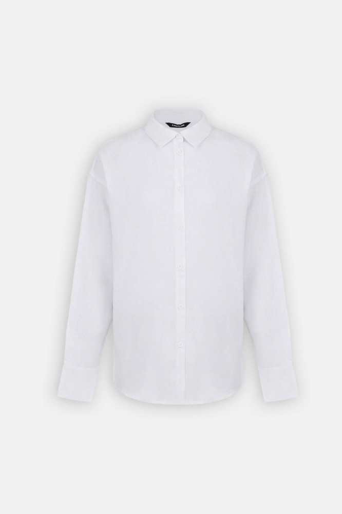 Блузка свободного кроя с добавлением льна | Finn Flare