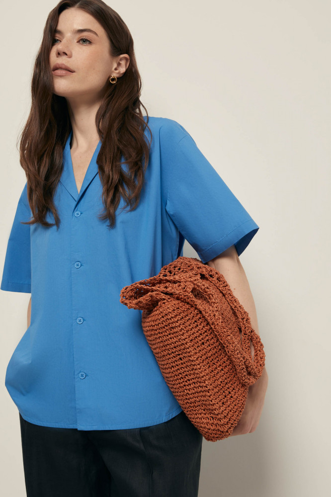 Блузка из хлопка с коротким рукавом | Finn Flare