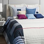 Комплект постельного белья «Elektra» (евро, бязь-люкс, 2 наволочки 70х70, пододеяльник на пуговицах)