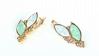 Серьги «Патта» (покрытие - позолота)