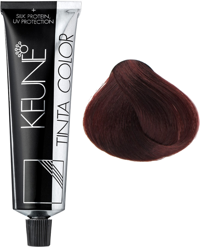 Краска для волос «Silk Protein, UV Protection», оттенок 3.76 Темный красно-фиолетовый шатен | Tinta Color | Keune Haircosmetics