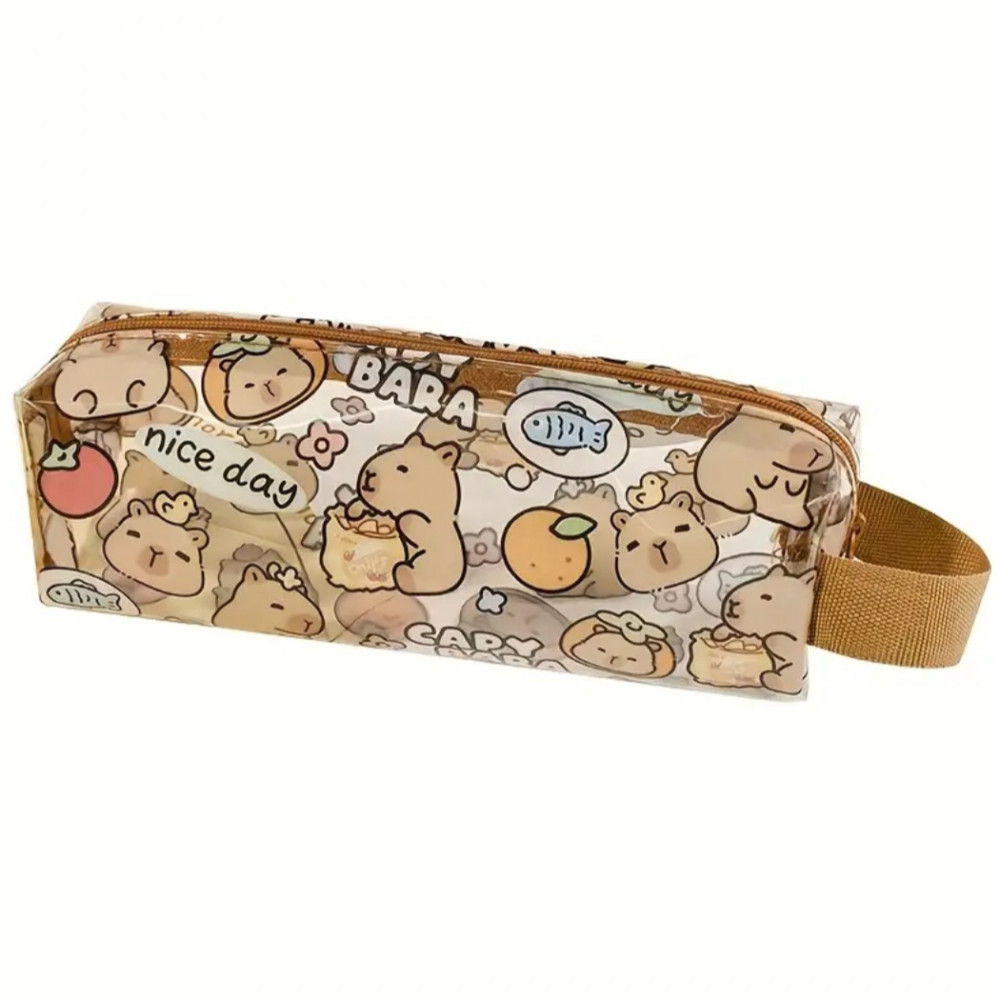 Пенал прозрачный «Капибара nice day» | Carrero Kids