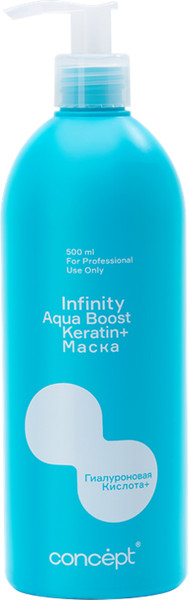 Маска для волос увлажняющая «Aqua Boost Hair Mask Keratin+» | Infinity | Concept