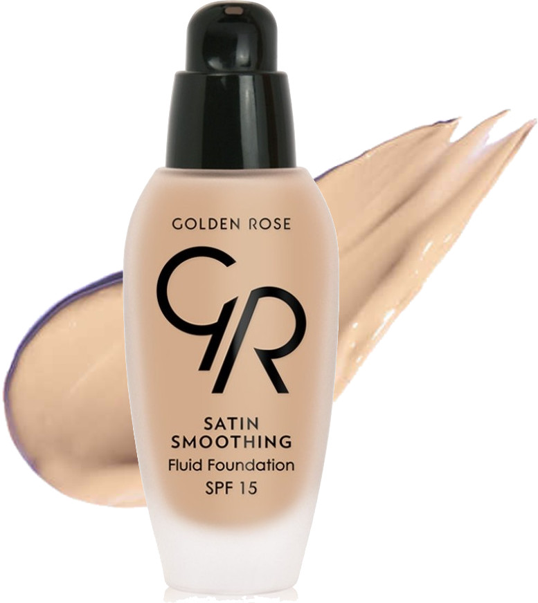 Тональный крем для лица «Satin Smoothing Fluid Foundation» SPF 15, оттенок 22 | Golden Rose