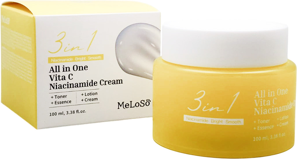Крем для лица с ниацинамидом «3 In 1 All In One Vita С Niacinamide Cream» | Dr.Meloso