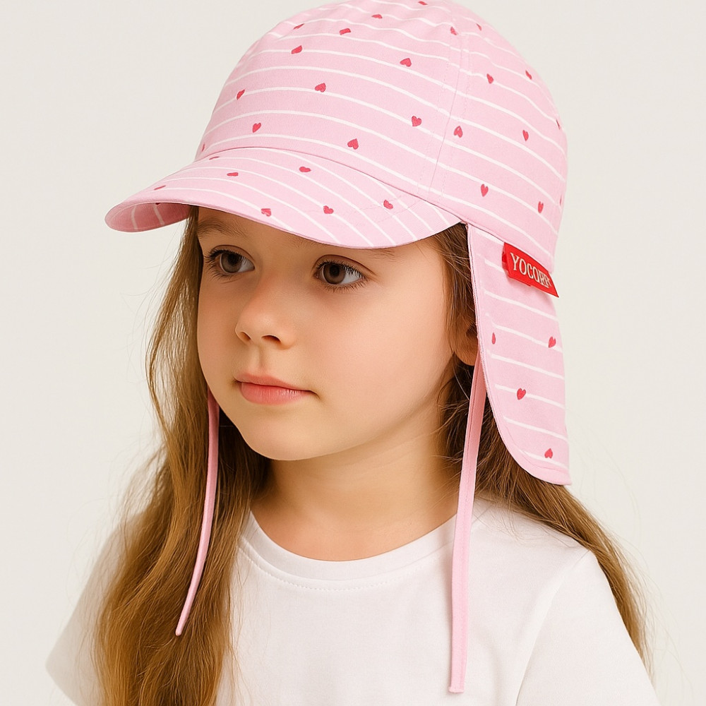 Кепка для девочки с защитой шеи | YO!