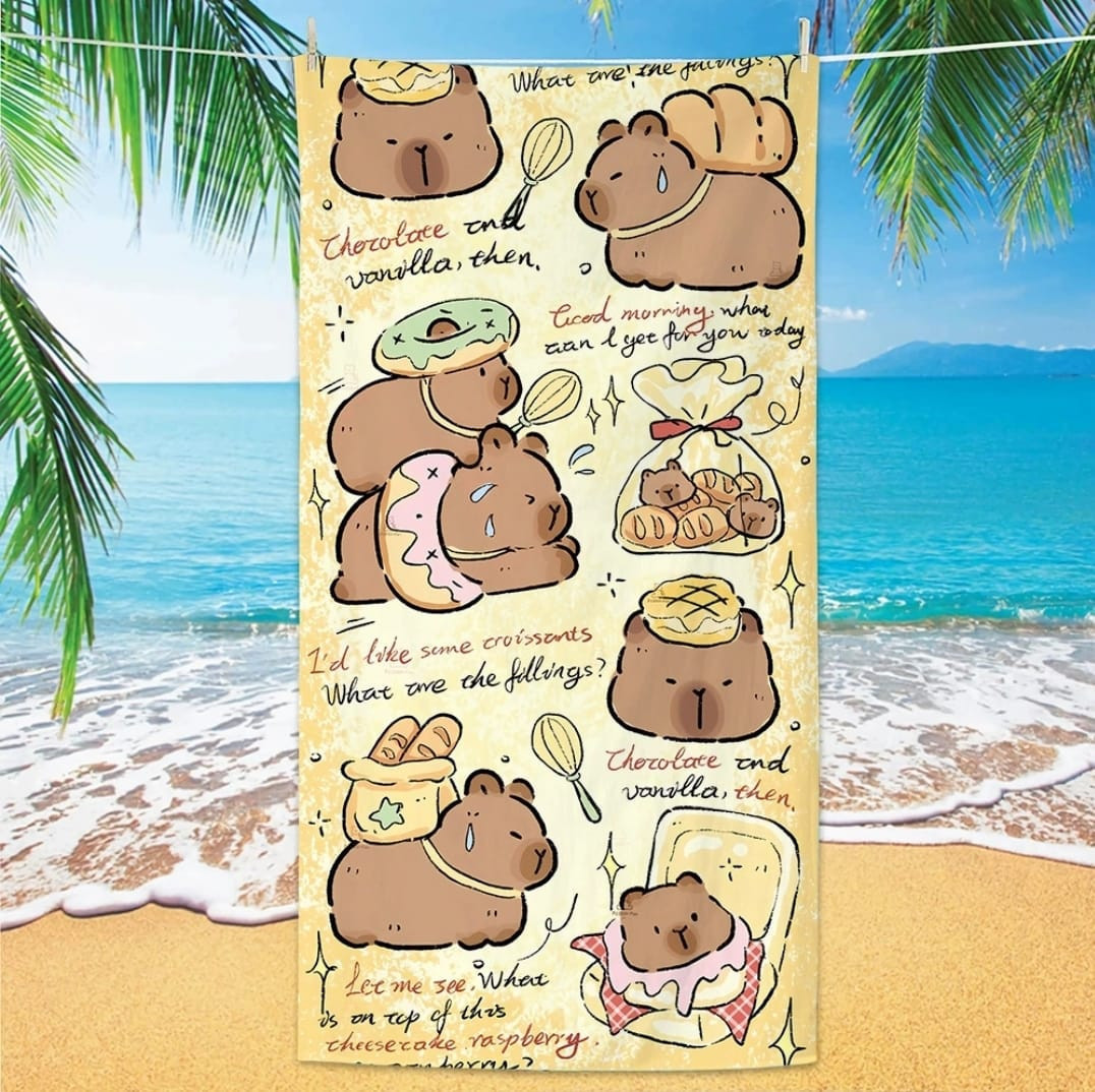 Пляжное полотенце «Capybarra»