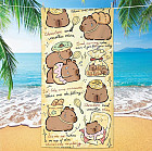 Пляжное полотенце «Capybarra»