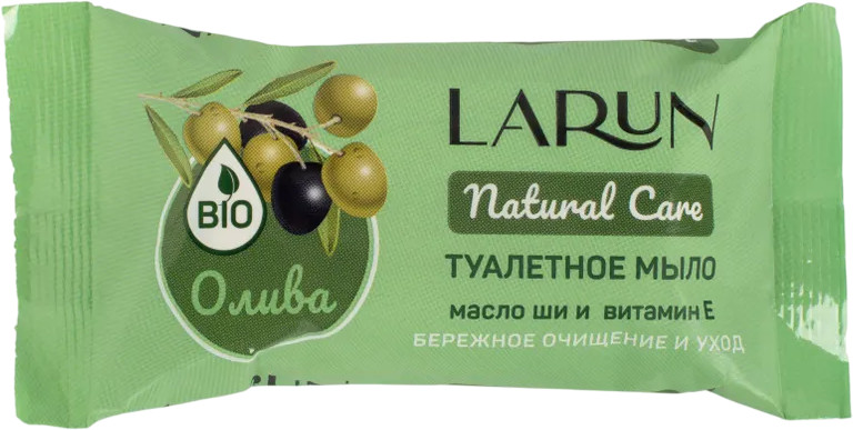 Мыло туалетное с маслом ши и витамином E «Олива» | Natural Care | Larun