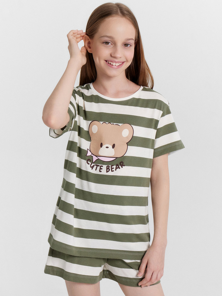 Комплект для девочек (футболка, шорты) | Mark Formelle