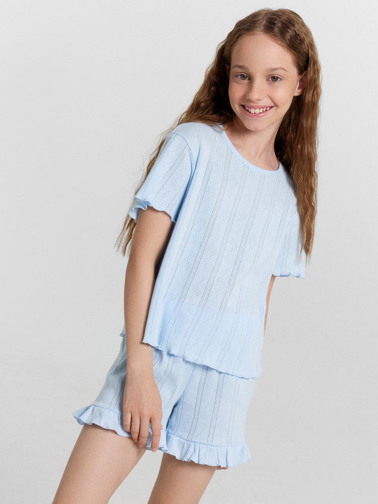 Комплект для девочек (футболка, шорты) | Mark Formelle