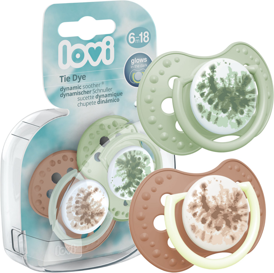 Набор сосок-пустышек динамических | Tie Dye | LOVI
