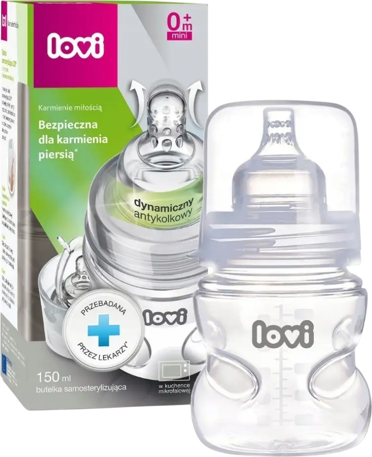 Бутылочка для кормления самостерилизующаяся | LOVI