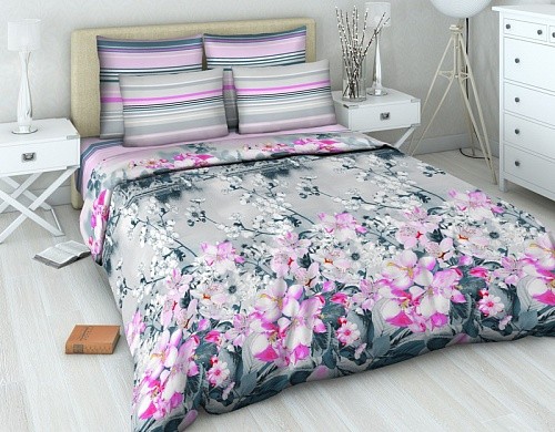 Комплект постельного белья «Восточное утро» (арт. 4352/2, 2-спальный, бязь, 2 наволочки 70х70) | Самоцветная | ТДЛ Текстиль