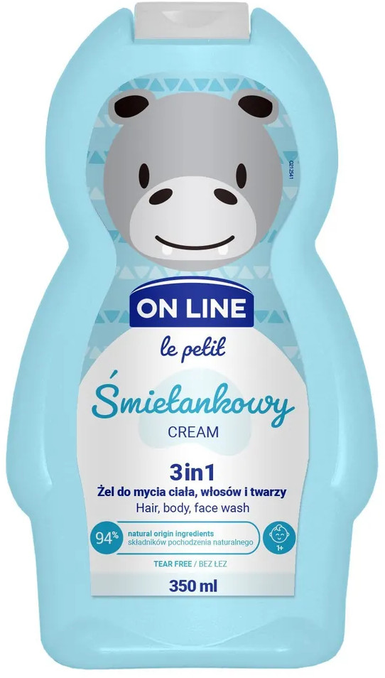 Гель для душа детский 3 в 1 с ароматом сливочного мороженого «Cream» | Le petit | On Line