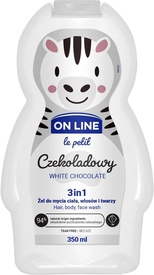 Гель для душа детский 3 в 1 с ароматом белого шоколада «White Chocolate» | Le petit | On Line