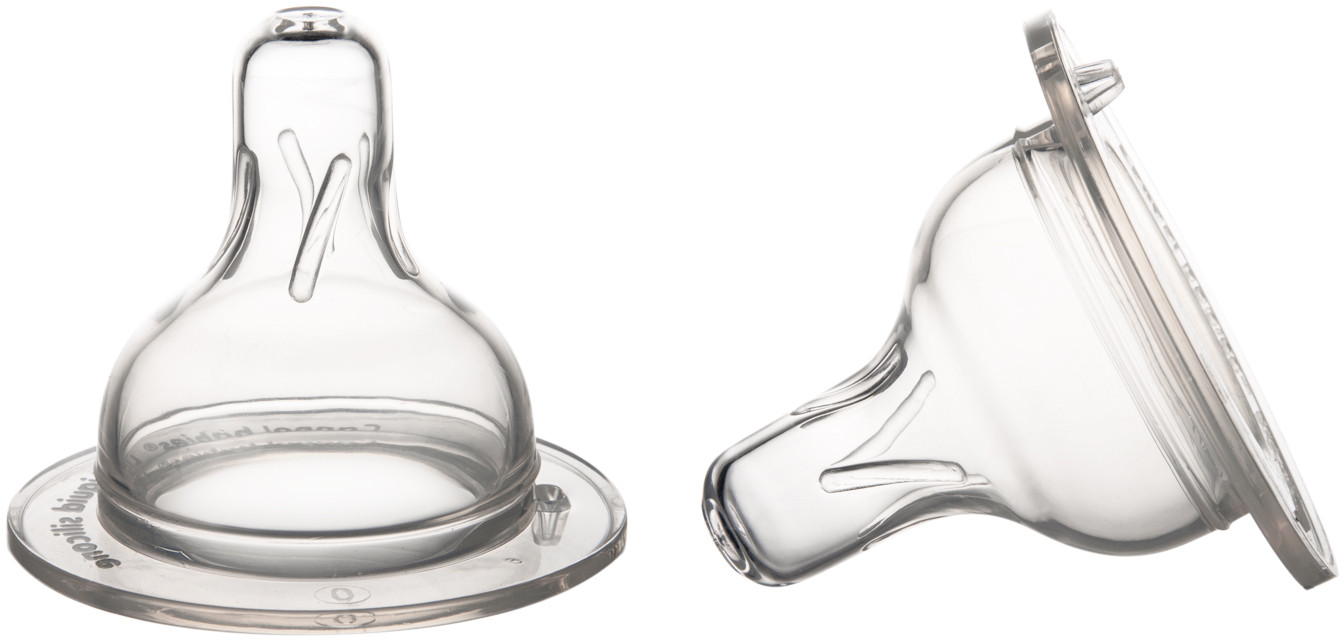 Набор сосок круглых антиколиковых для бутылочек с широким горлышком Easy Start «Быстрый поток» | Canpol Babies