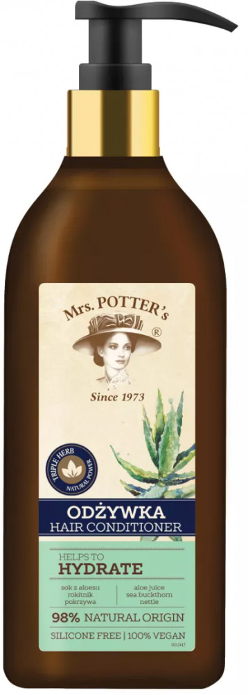 Кондиционер для волос увлажняющий Triple Herb Hydrate «Тройная сила трав. Алоэ, облепиха, крапива» | Mrs. Potter's