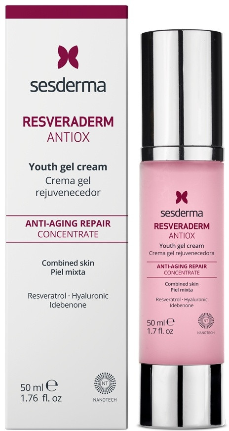 Крем-гель для лица омолаживающий «Antiox Youth Gel Cream» | Resveraderm | Sesderma