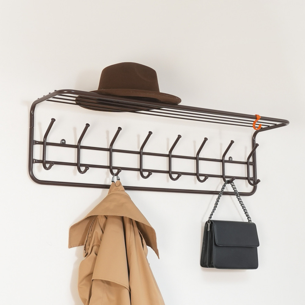 Вешалка для верхней одежды настенная с полкой «100» | ЗМИ