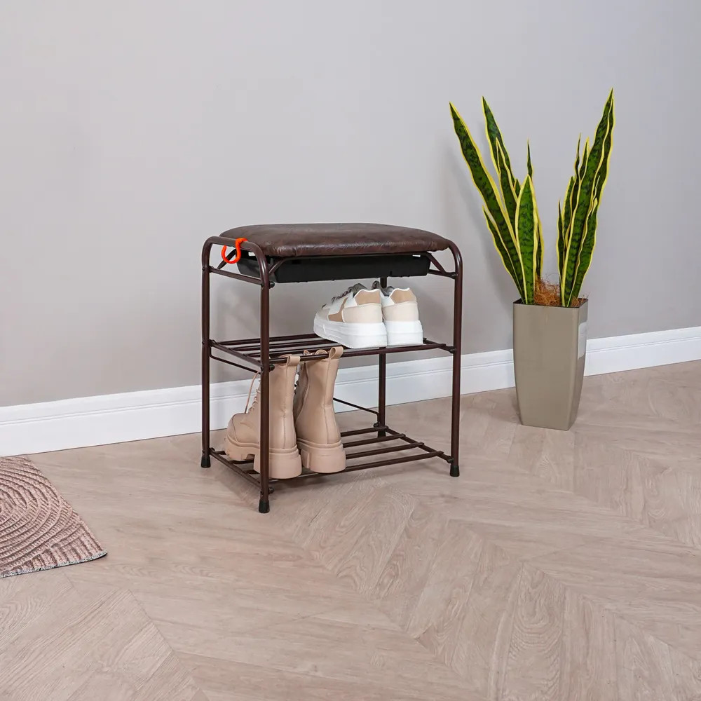 Подставка для обуви с откидным сиденьем и ящиком «Альфа 13» | Альфа | ЗМИ