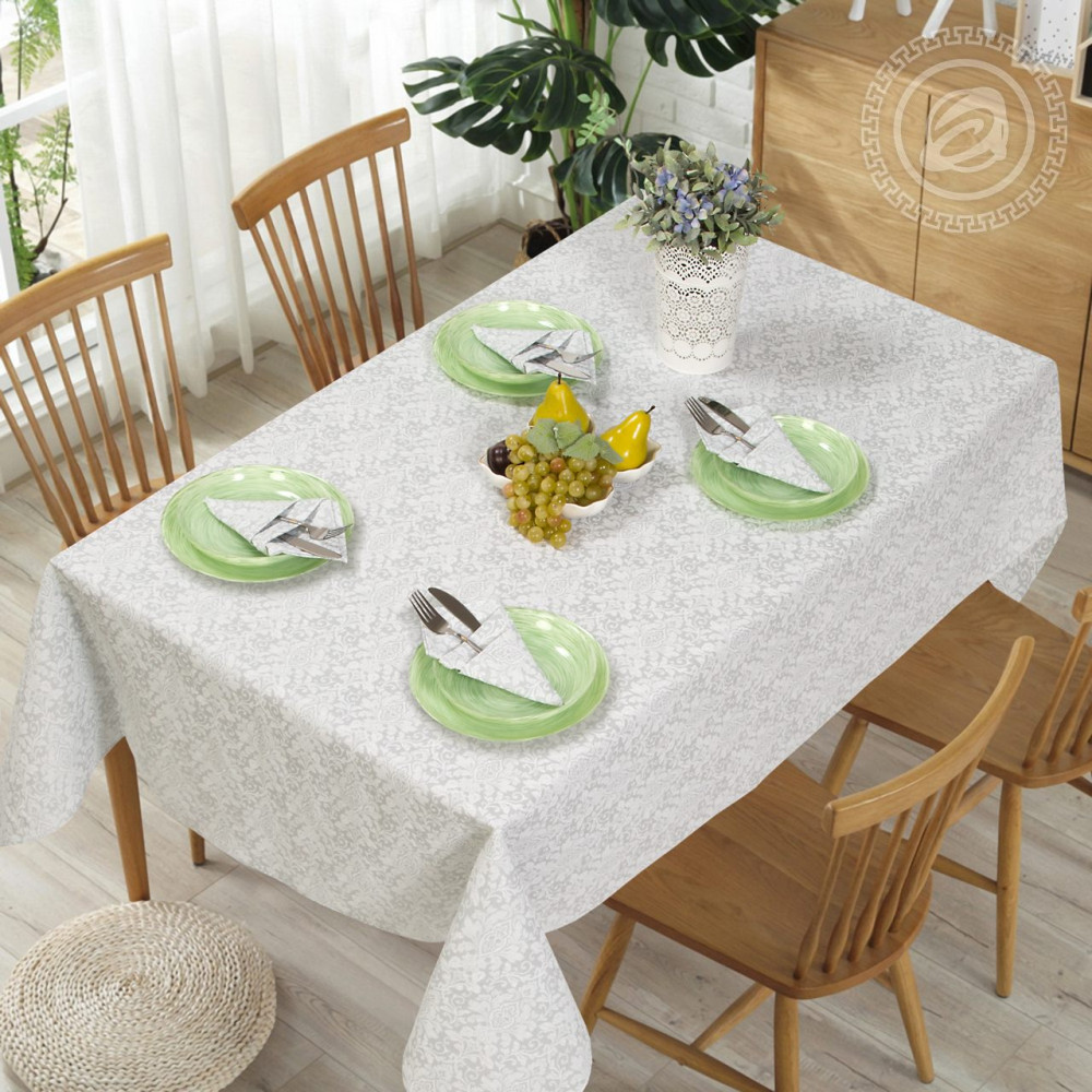 Набор столового белья «Вензель серый» | АртДизайн