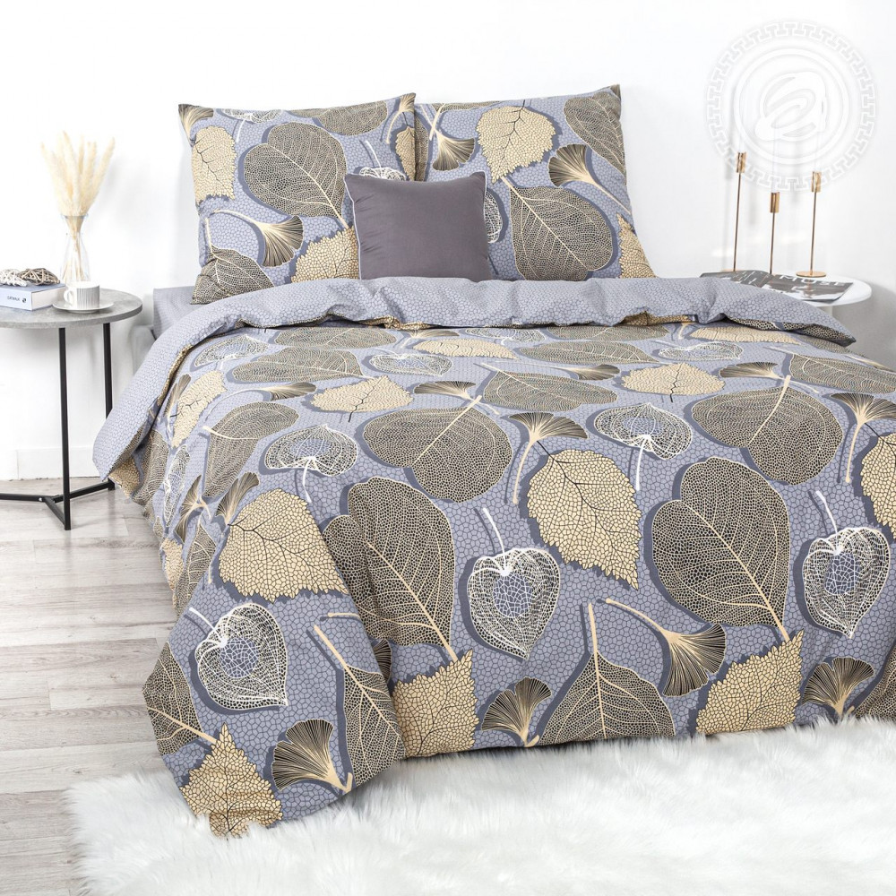 Комплект постельного белья «Золотые листья» | De Luxe | АртПостель
