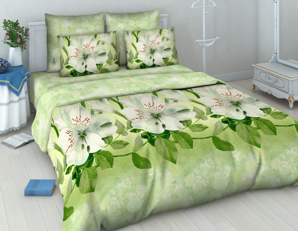 Комплект постельного белья «Шафран» (арт. 3848/1, евро, бязь, 2 наволочки 70х70) | Русская душа | ТДЛ Текстиль