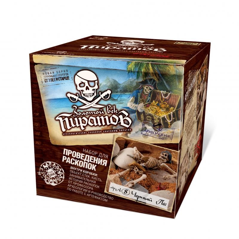 Набор для проведения раскопок Скелеты "Черный пес" | Золотой век пиратов | Фантазер