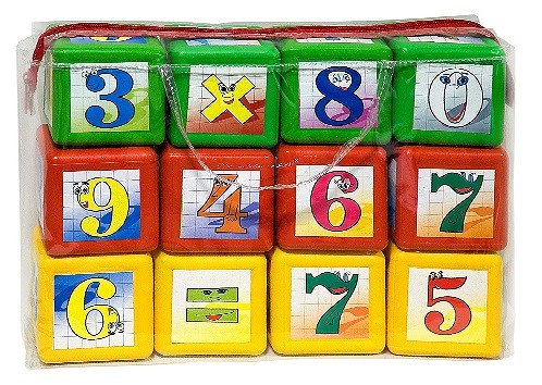 Кубики Математика объёмные | Омская фабрика игрушек