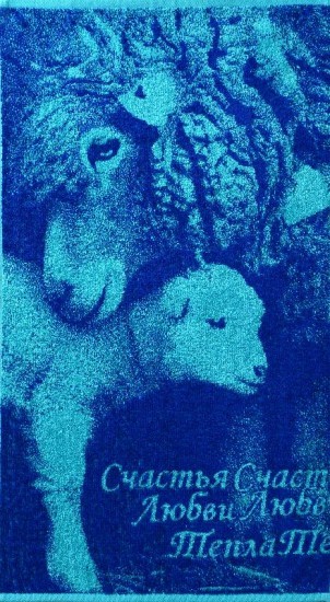 Полотенце махровое пестротканое "Нежность" (ДМ-люкс, 50х90), в тубусе ПВХ с открыткой | ДМ Текстиль