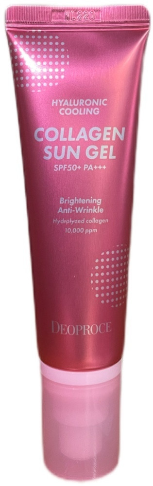 Гель для лица солнцезащитный «Hyaluronic Cooling Collagen Sun Gel» SPF 50+ PA++++ | Deoproce