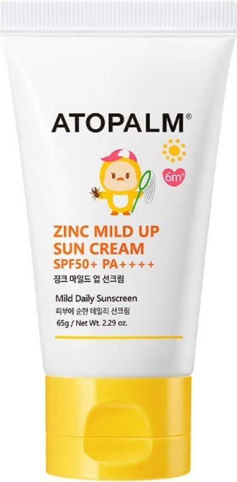 Крем для детей солнцезащитный минеральный «Zinc Mild Up Sun Cream» SPF50+ PA++++ | ATOPALM