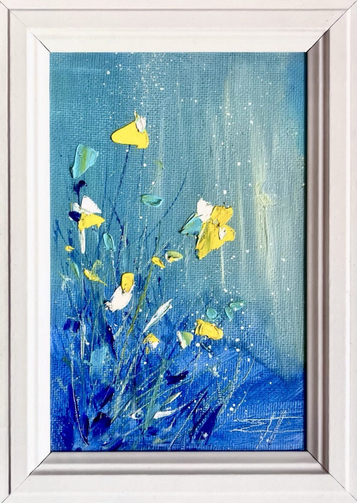 Картина-миниатюра маслом «Мгновение легкости»