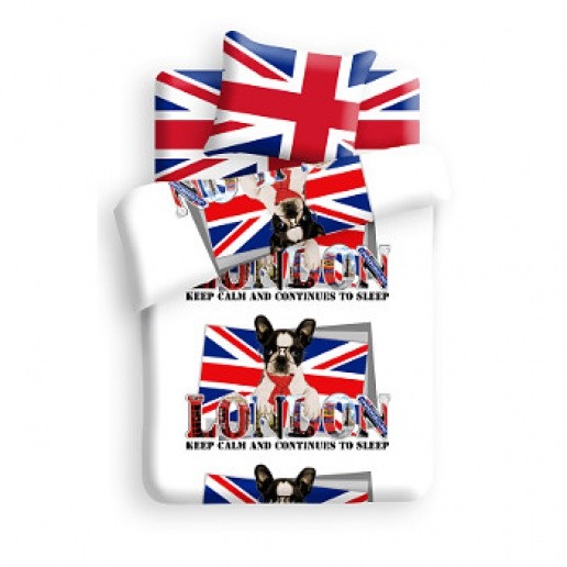Комплект постельного белья "Британец" (арт. 8596, 1,5-спальный, бязь, 1 наволочка 70х70) | 4YOU pets | For you