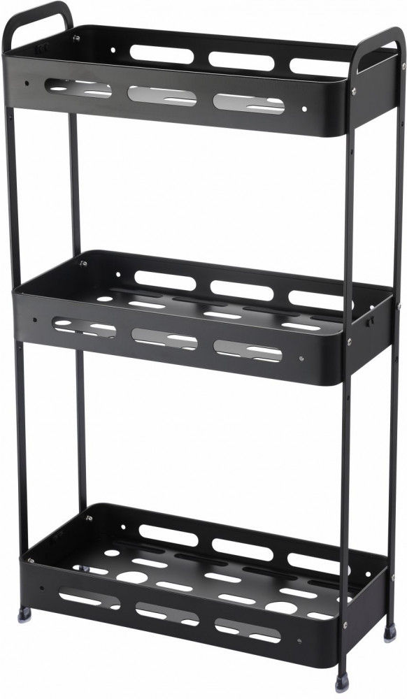 Полка для ванной комнаты настенно-напольная трехъярусная TA-3540B3 | Zenfort