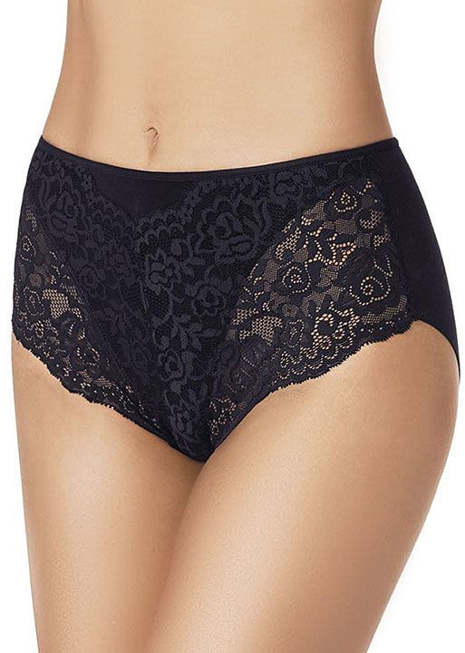 Высокие хлопковые трусики с кружевом Lace Cotton Band | Janira