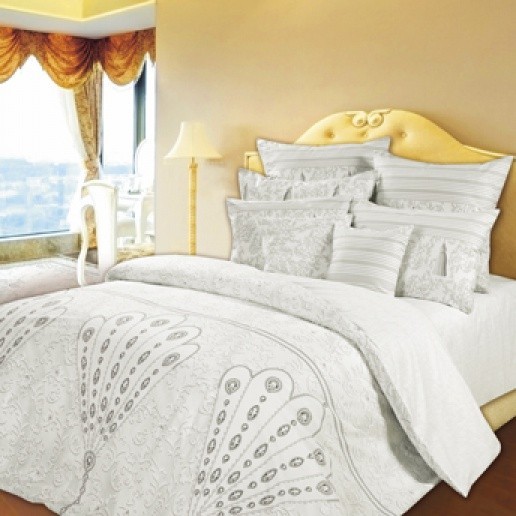 Комплект постельного белья «Богема» (арт. 11780, семейный, Lux перкаль, 2 наволочки 70х70, 2 наволочки 50х70) | Романтика от Вячеслава Зайцева | Перфект